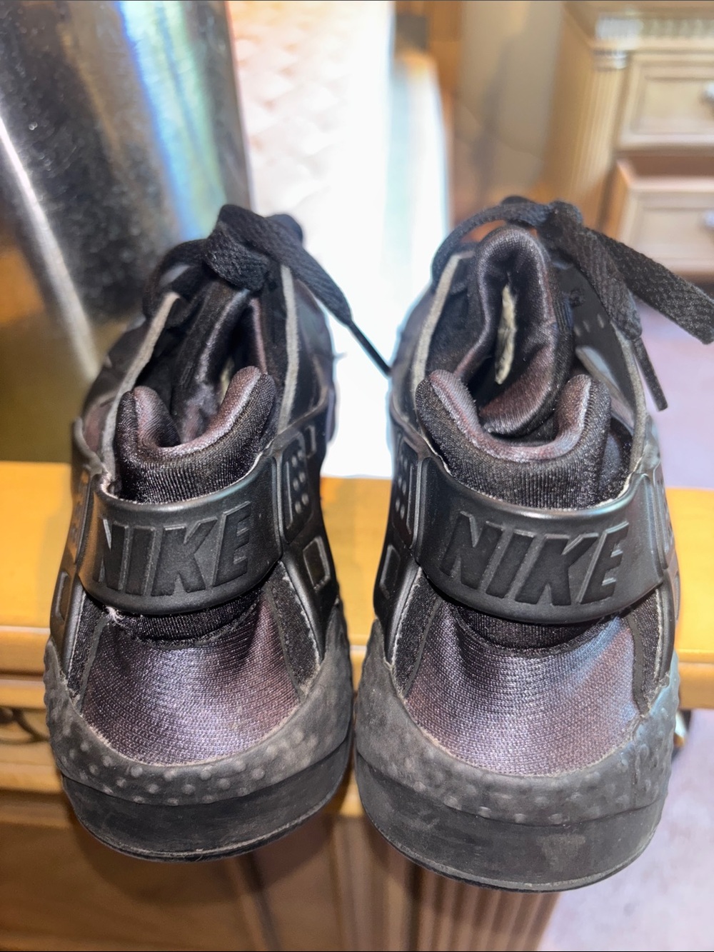 Nike Kids Black High-Top Strap Sneakers